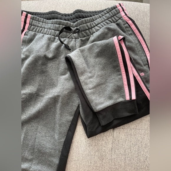 Adidas sweatpants size M, worn once. Great condition. Grey front / black back. - Picture 2 of 2